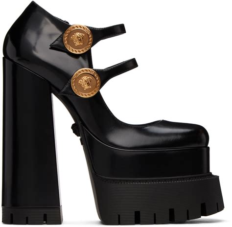 versace square heels|Versace heels price.